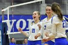 Volleyball vs Emerson  Wheaton College Women's Volleyball vs Emerson College. - Photo by Keith Nordstrom : Wheaton, Volleyball, VB2019